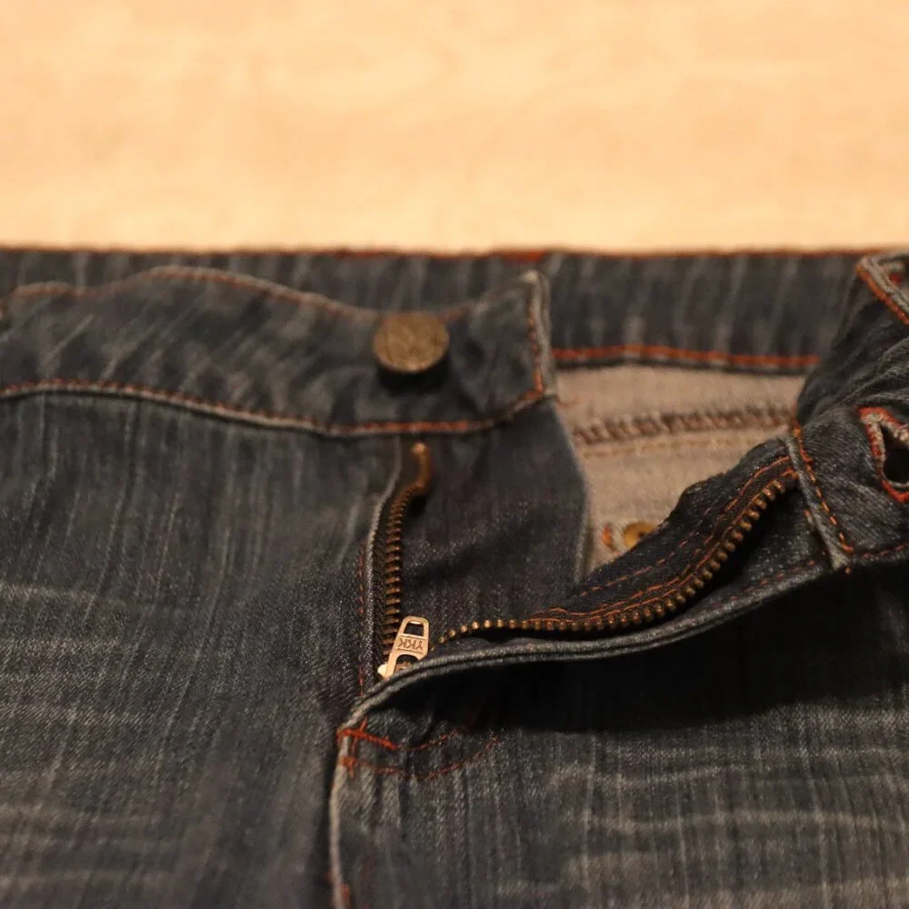 Prana Long Blue Denim 5 Pocket Shorts Size 10 Organic Cotton/ Lycra Casual